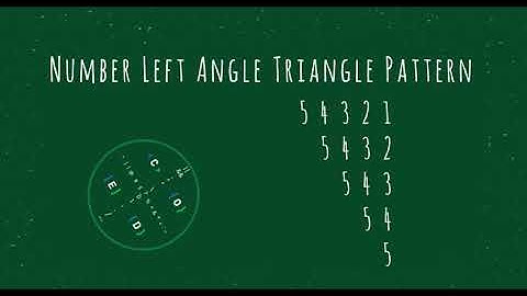 67 Number Left Angle Triangle Pattern without any pre-defined method using while loop in Python