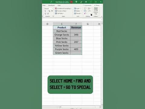 How to Hide Blank Cells in Excel - YouTube