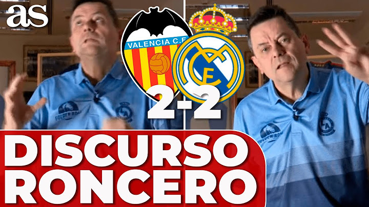 ENFADO MONUMENTAL de RONCERO con GIL MANZANO tras el VALENCIA 2 REAL MADRID 2