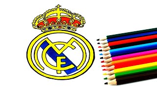 HOW TO DRAW THE REAL MADRID LOGO