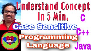 Celebrity Case Sensitive in C, C ++ & Java || CV HeArt Creations || Understand the concept|| Telugu English Profile