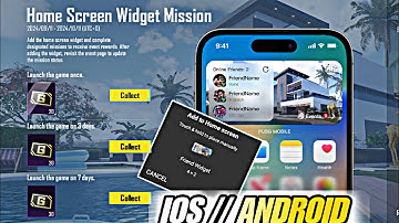 HOME SCREEN WIDGET MISSION | LAUNCH THE GAMES ONCE PUBG MOBILE/BGMI