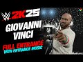 GIOVANNI VINCI WWE 2K25 ENTRANCE - #WWE2K25 GIOVANNI VINCI ENTRANCE WITH MUSIC