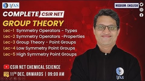 ☀️ New Lecture Series in English ☀️  Group Theory for CSIR NET June 2024