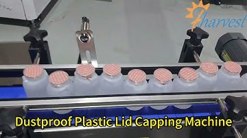 High-Speed Dustproof Plastic Lid Capping Machine, Snap On Capper Equipment