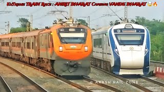 Never Seen Before : AMRIT BHARAT Chasing VANDE BHARAT 🤯 COROMANDEL Chasing KURLA - 130 KMPH Trains |