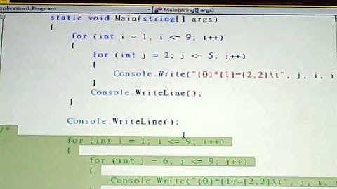103.07.02-C#-05 99乘法表