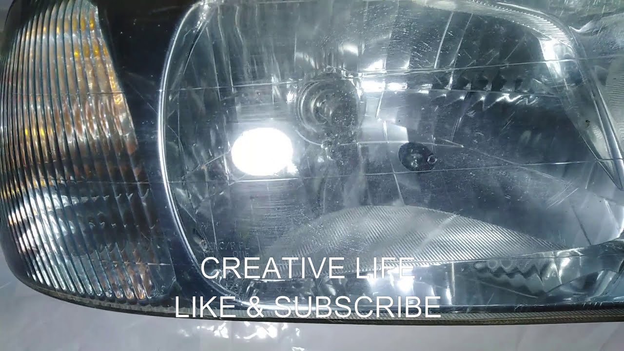 Hyundai Accent headlights modification removing anti glare shield YouTube