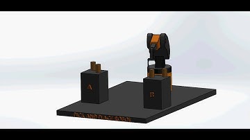 Simple animation of a pick and place Robot
