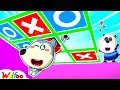 The TIC TAC TOE Drop Challenge with Wolfoo! - Fun Playtime for Kids 🤩 Wolfoo Kids Cartoon