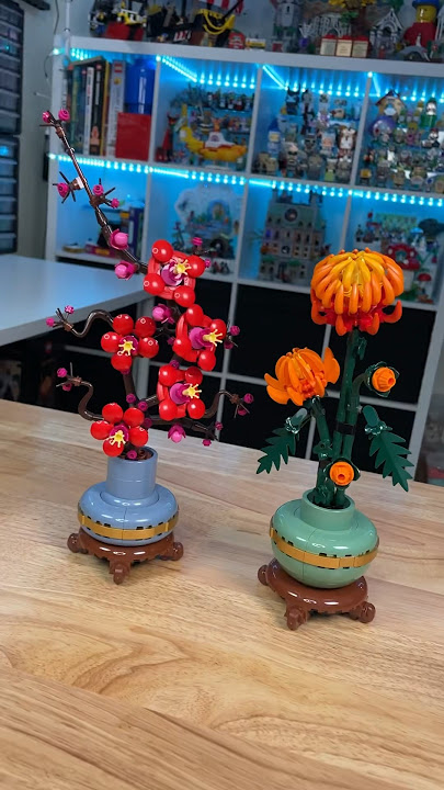 LEGO Botanical Chrysanthemum and Plum Blossom sets! 🌺🌼 #lego #rlfm #10368 #10369 #reviews