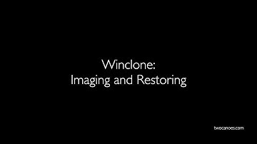 Imaging and Restoring from Boot Camp with Winclone 8 or later