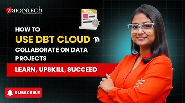 How to use DBT Cloud to collaborate on data projects | ZaranTech