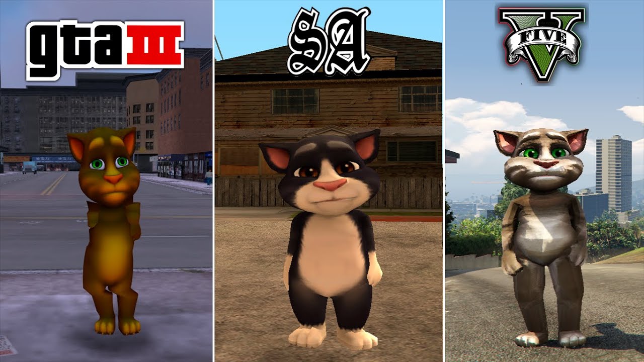Talking Tom in GTA Games (Evolution)