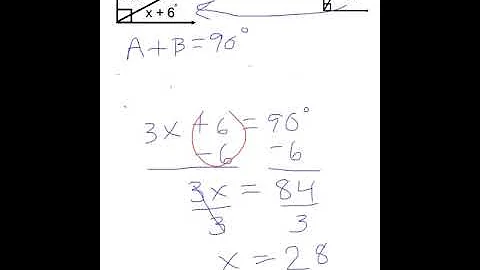 Determining the Angle Measures in Complementary Angles