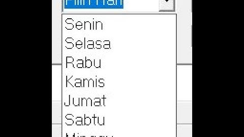 Cara Membuat ComboBox di Visual Basic