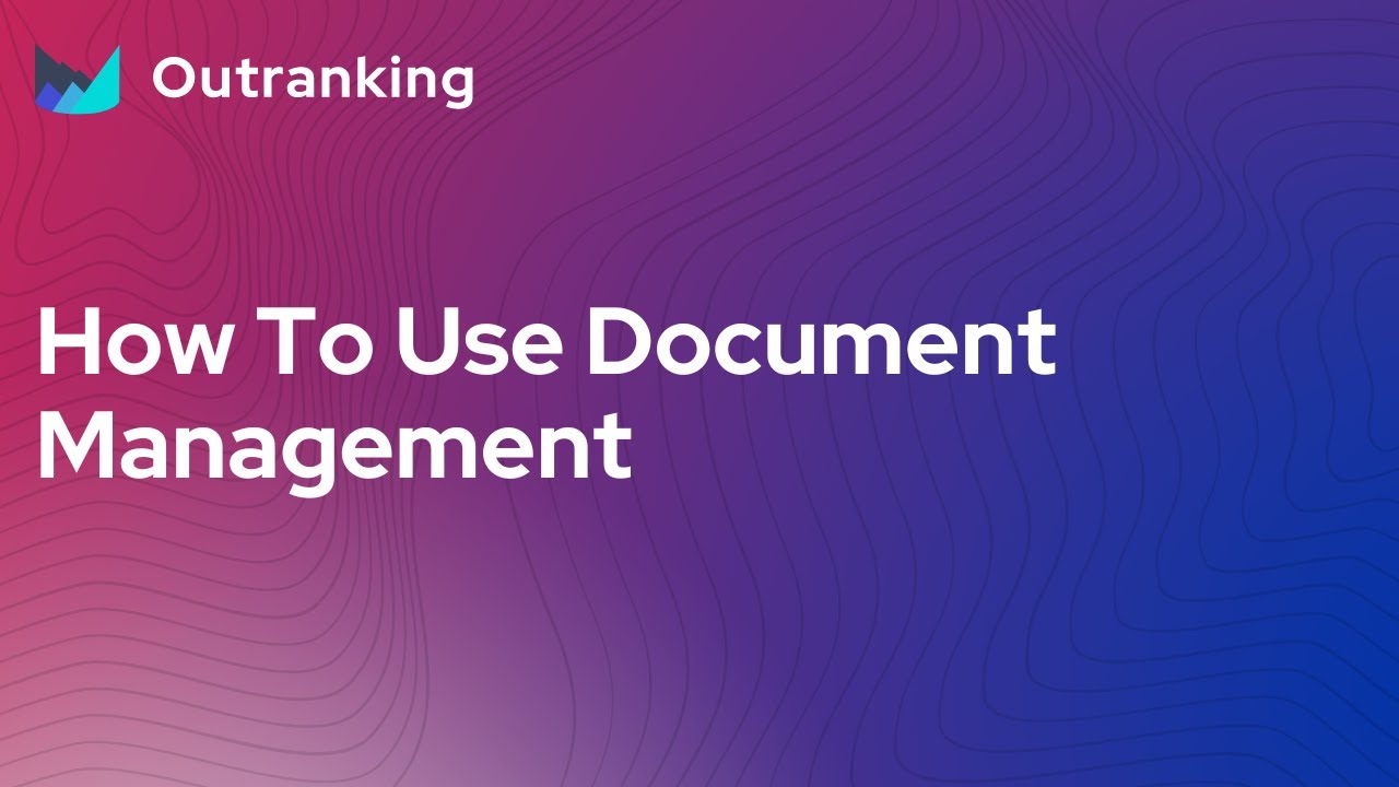How To Use Document Management - YouTube