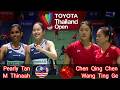 Super Match 🔴 Pearly Tan/M Thinaah (MAS) vs (CHN) Chen/Wang Badminton Thailand Open