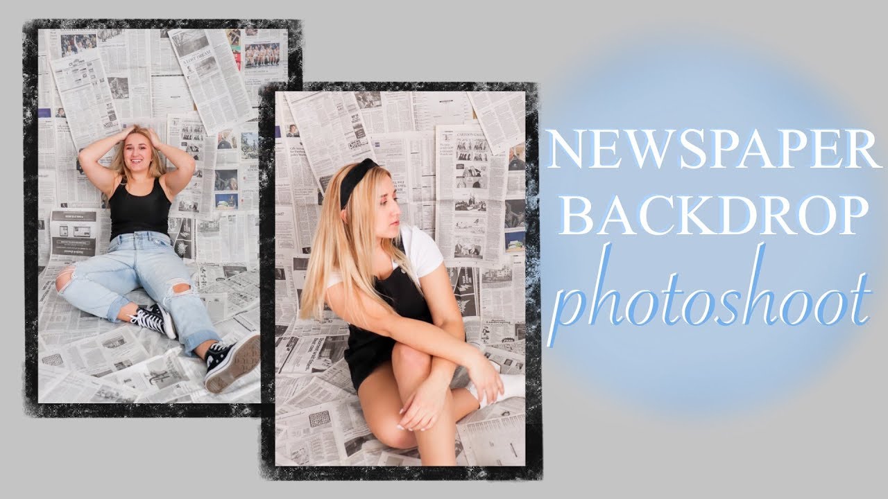 Newspaper Backdrop Photoshoot Youtube