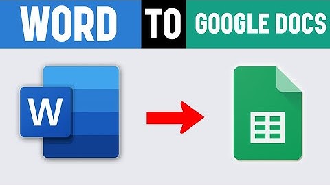Hoe u een Word-document naar Google Docs converteert