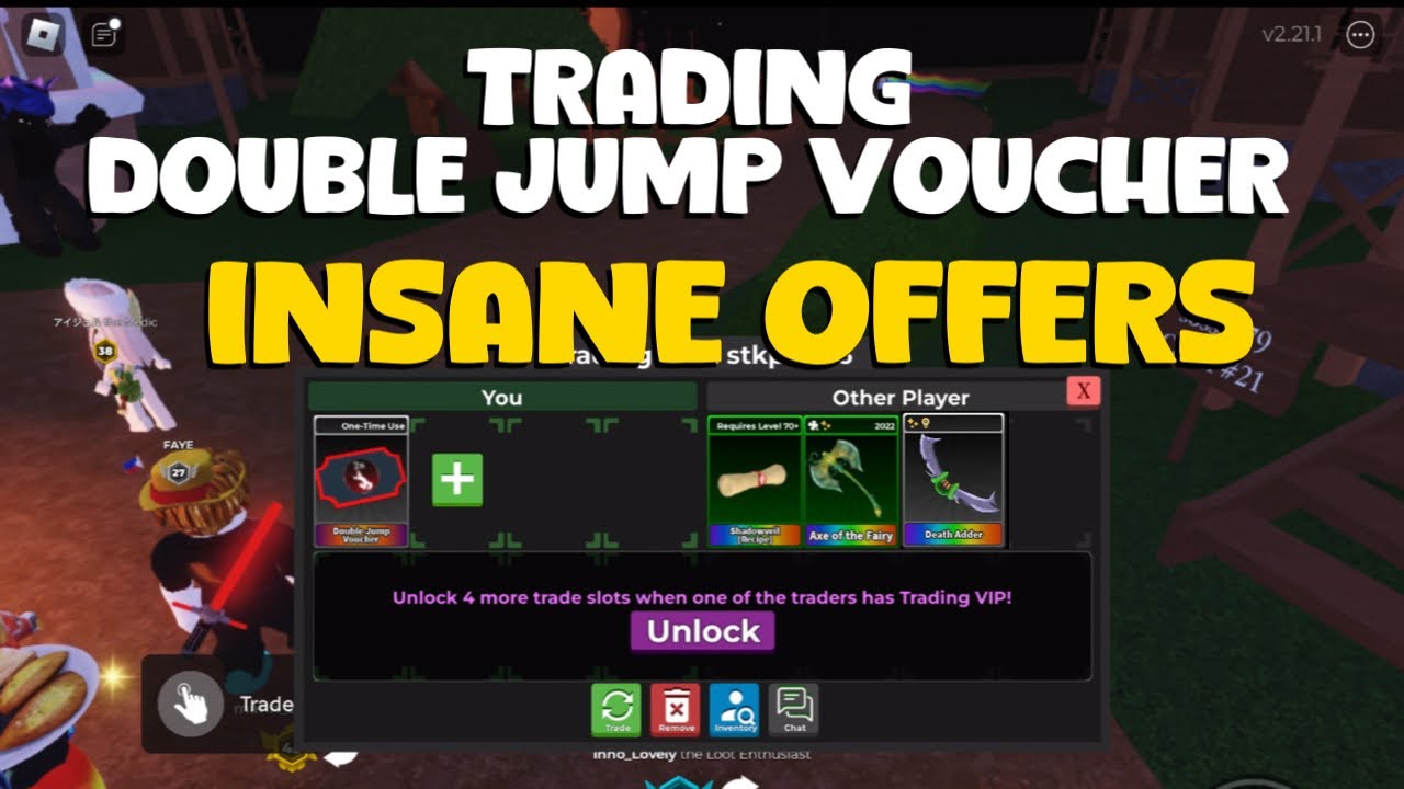Survive The Killer | Trading Double jump Voucher 🔥🔥🔥