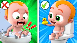 Potty Training Song 😵‍💫👶 | Baby's Good Habits | NEW ✨ Nursery Rhymes & Funny Cartoon for Kids