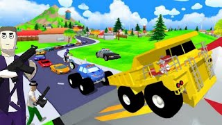 Monster Police Car - MEGA FUNNY VIDEO #1 Dude Theft Wars Android Gameplay