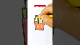 coloring page Fries 🍟 #shorts