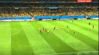 ЧМ по футболу 2014 Бразилия 0 : 5 Германия (1/2) Гол Хедира!