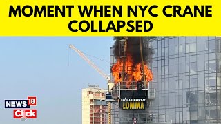Crane Partially Collapses in Midtown Manhattan, Injuring 6 | New York Crane Collapse | English News