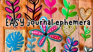 Let’s Make Floral COLLAGE FODDER for JOURNALS | Collage Fodder Ideas | Arrtx Acrylic Paint Markers