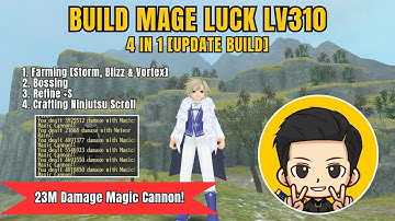 Build Mage Luck Lv310 [ 4 In 1 Update Build] - Toram Online 