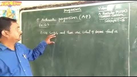 10class maths progressions chapter Ex. 6.3