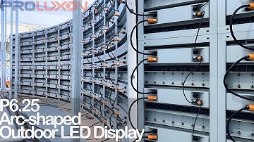 Curved LED Displays, Circular LED Screens, Arc LED Billboards, Semicircular LED Signs, P6.25 Model