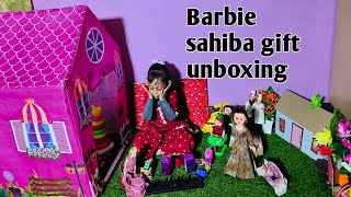 Barbie sahiba play time vlog doll gifts unboxing/kids video /Barbie house 