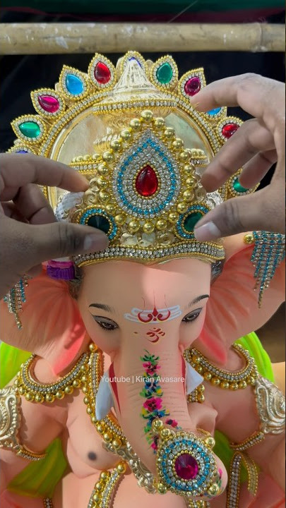 Diamond work in 1 minute | Ganpati diamond Work #bappa #viral #shorts #ganpati