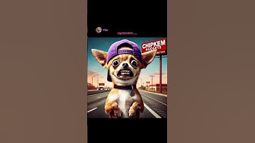 Chihuahua paints chipkem nuggets on a billboard #shorts #memes #funny #ai #chatgpt #aiart