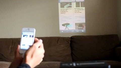 iphone 4s safari used with pico projector