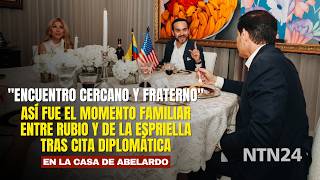 At Abelardo's home: A look at the family moment between Rubio and De la Espriella following their...