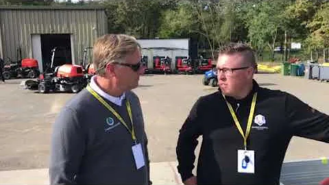 2018 Ryder Cup Greenkeeper Program winner David Ei...