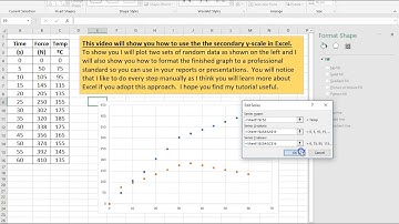 Excel Tutorial Graph with Secondary Y Axis #3