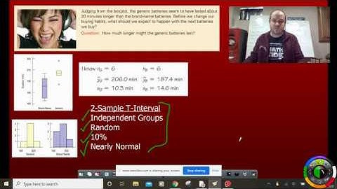 AP Stats 2 sample T test