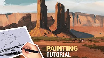 Landscape Environment Digital Painting Tutorial