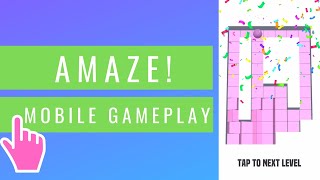 Amaze! | Paint The Maze | iOS / Android Mobile Gameplay (2019) screenshot 5