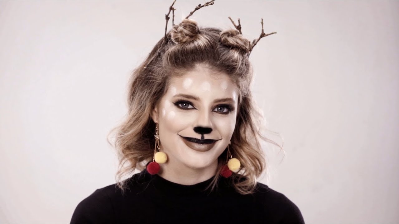 Paso a paso: Maquillaje de reno para Halloween - YouTube