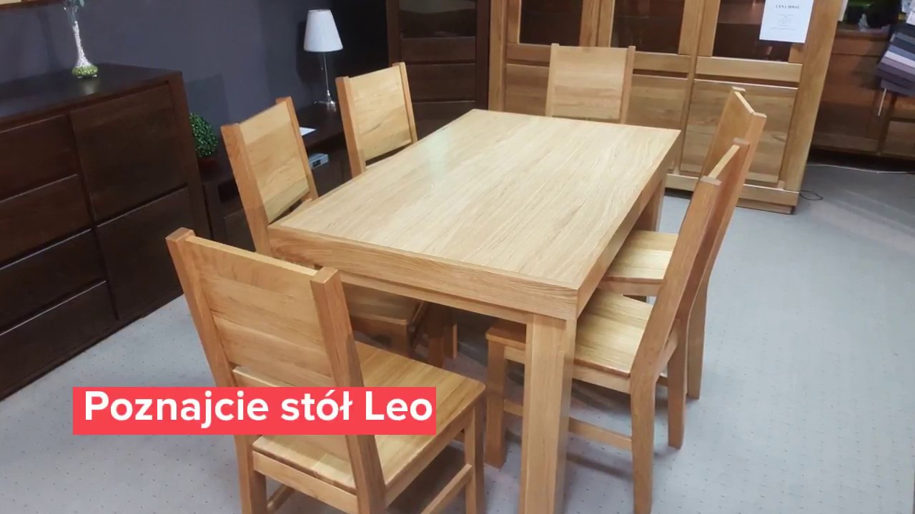 Stół Dębowy Leo Rozkładany Do 280 Cm Rozkładany Na 12 Osób