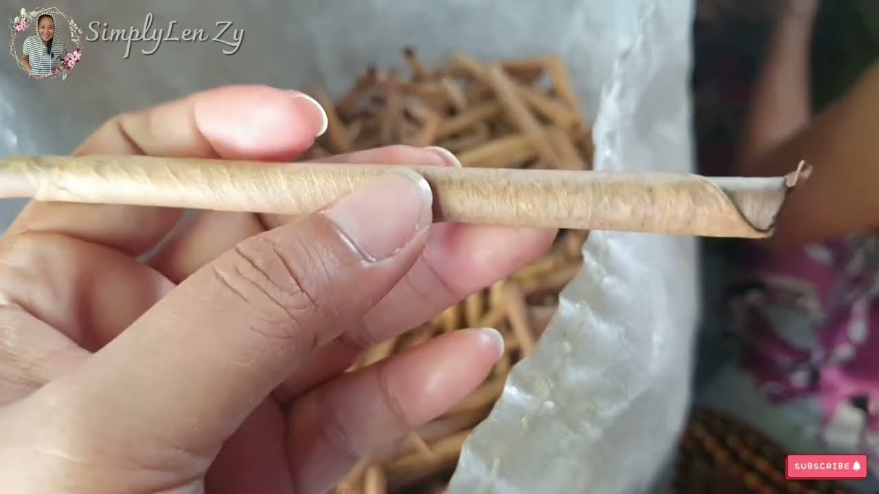 Tutorial Lomboy Cigarette Tips (Java Plum Leaf) by: Mama Julia