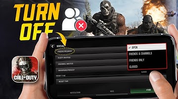 How to Turn Off Friend Requests in Warzone Mobile from iPhone | Disable Friend Invite in Warzone