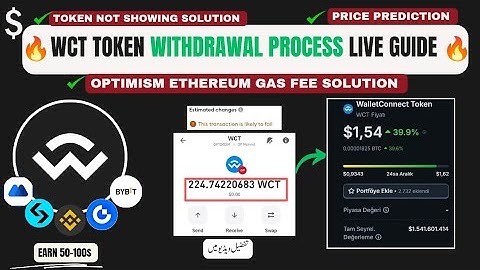 WCT Token Withdrawal Process to Binance, Bybit, Bitget, OKX, MEXC, KuCoin | Optimism ETH Gas Fee Fix
