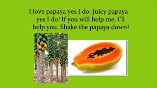 Shake the Papaya with lyrics